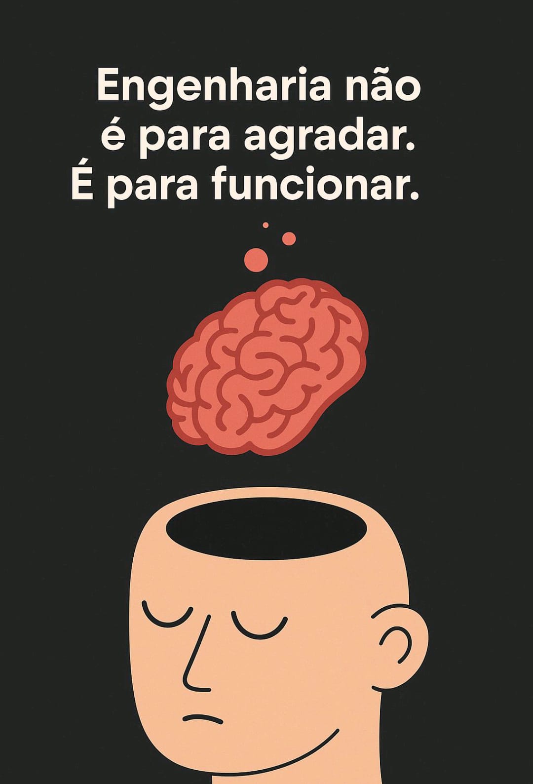 Engenharia não é para agradar. É para funcionar.