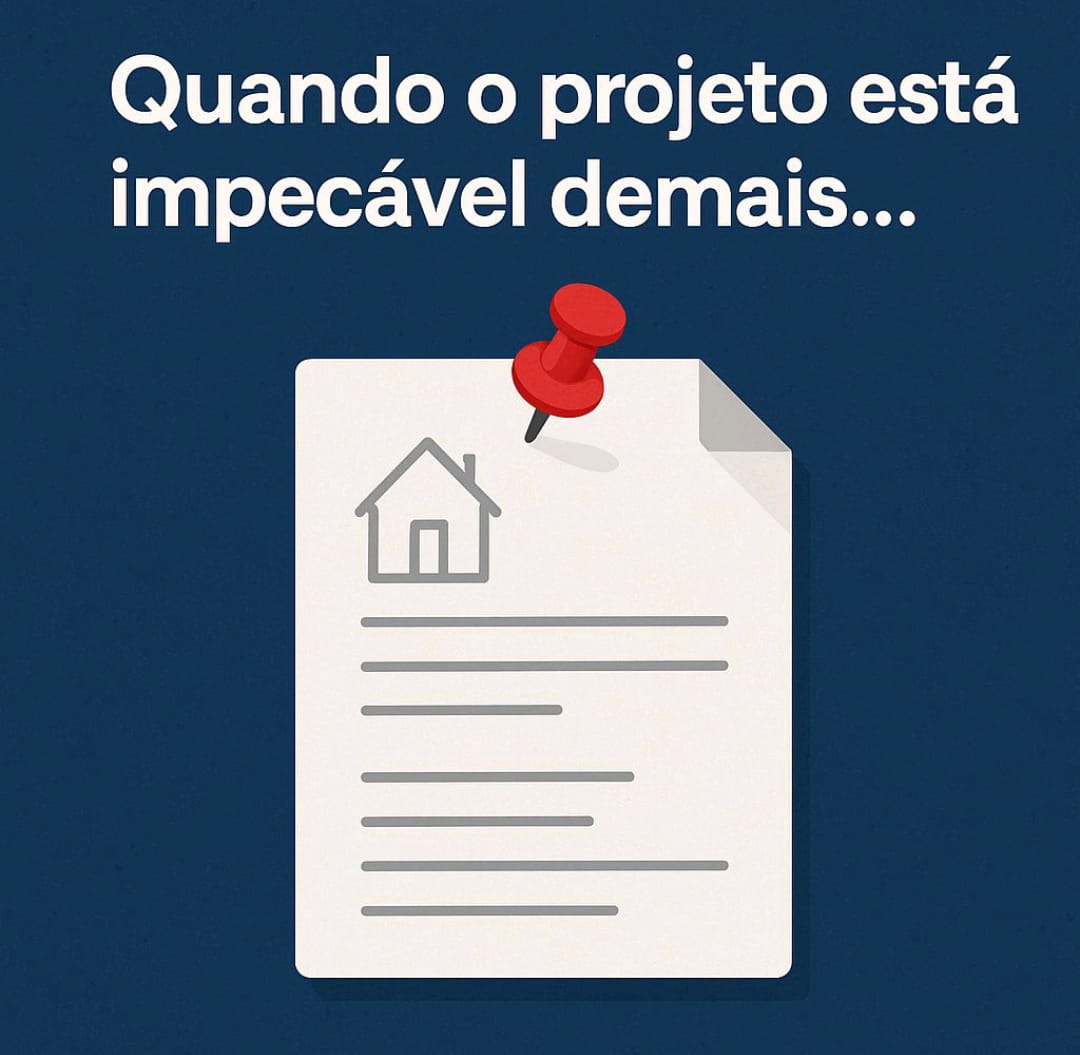O projeto térmico por abrir, com o agrafo intacto